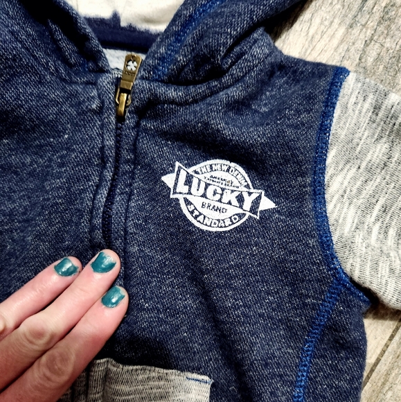 LUCKY brand 18/24m Full Zip Hoodie - Picture 6 of 8